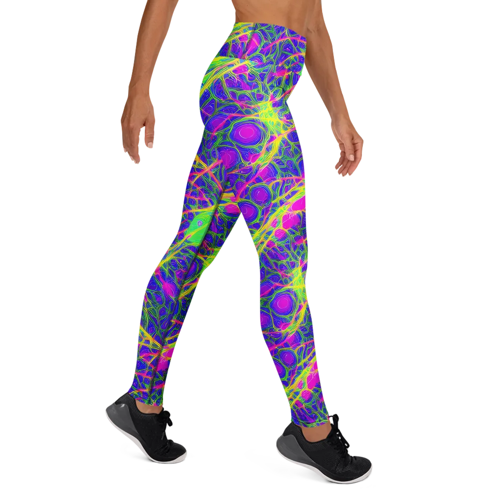 Radiant Wilds on Yoga Leggings — Right