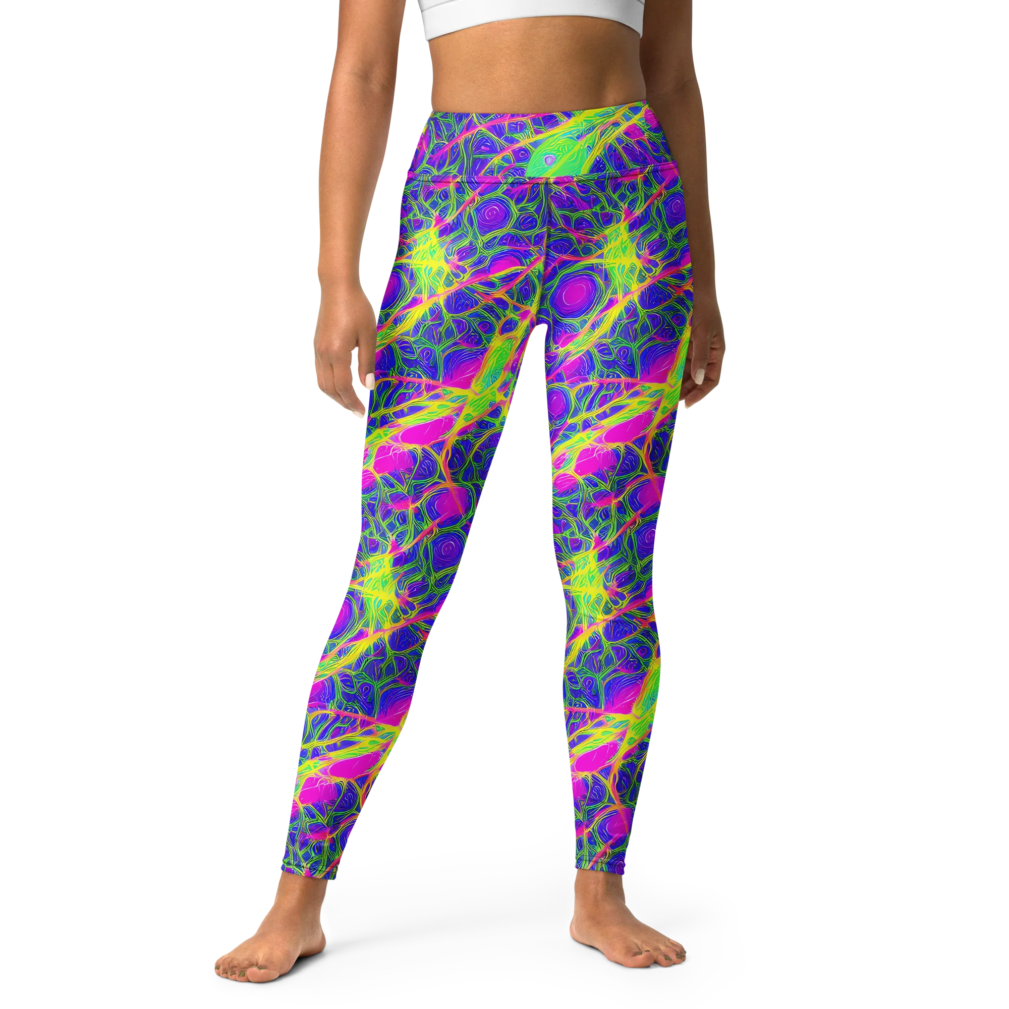 Radiant Wilds on Yoga Leggings — Front