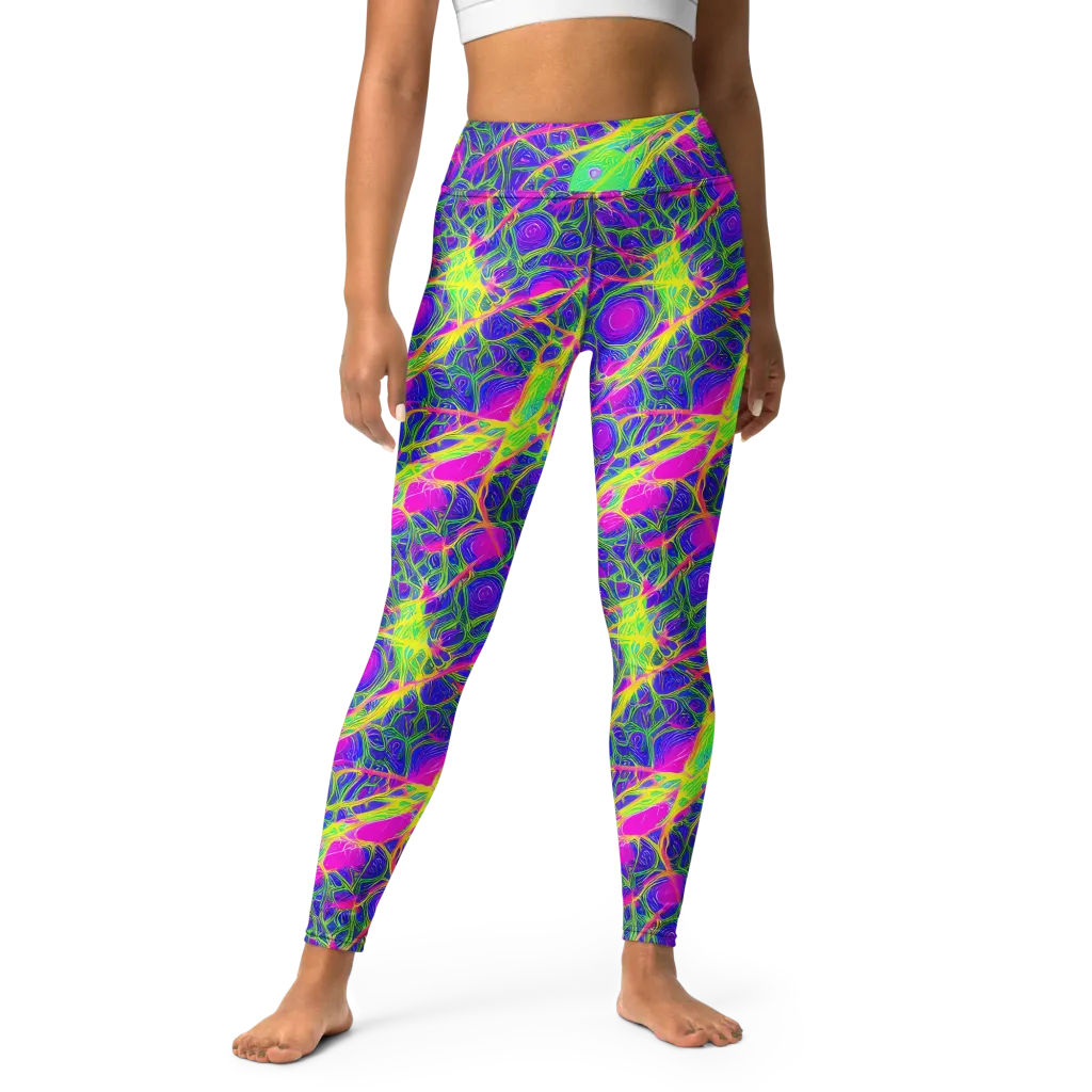 Radiant Wilds on Yoga Leggings — Front