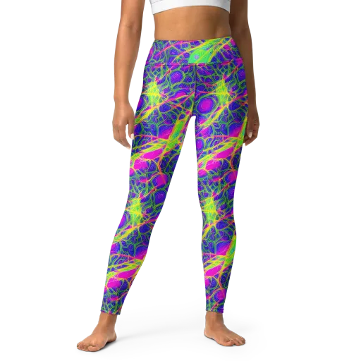 Radiant Wilds on a Yoga Leggings
