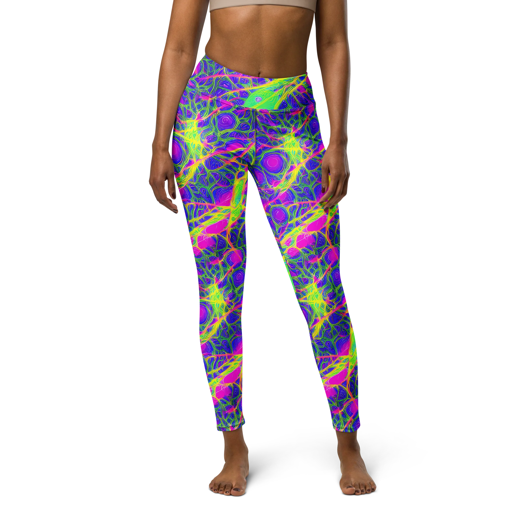 Radiant Wilds on Yoga Leggings — Front