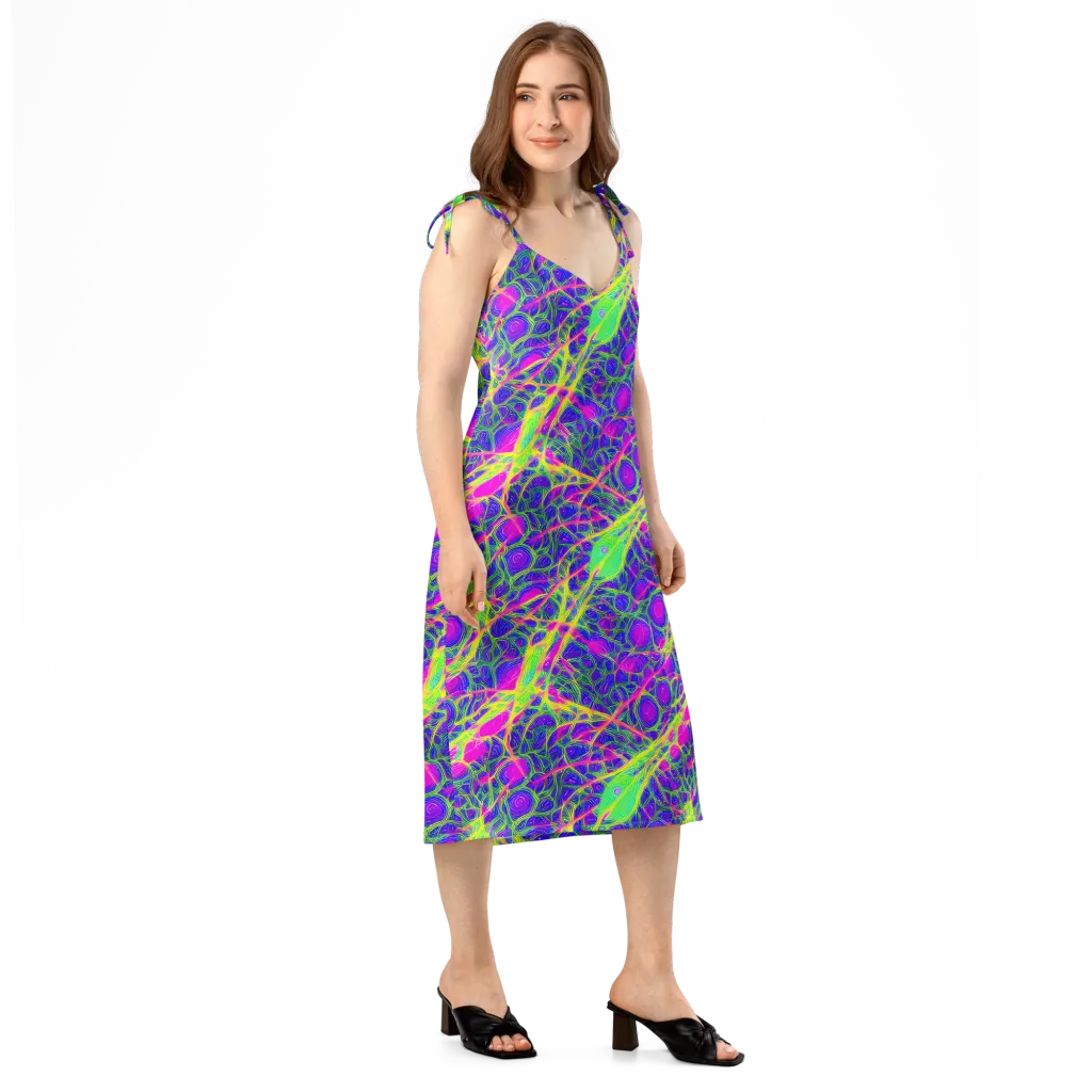 Radiant Wilds on Slip Dress — Right Front