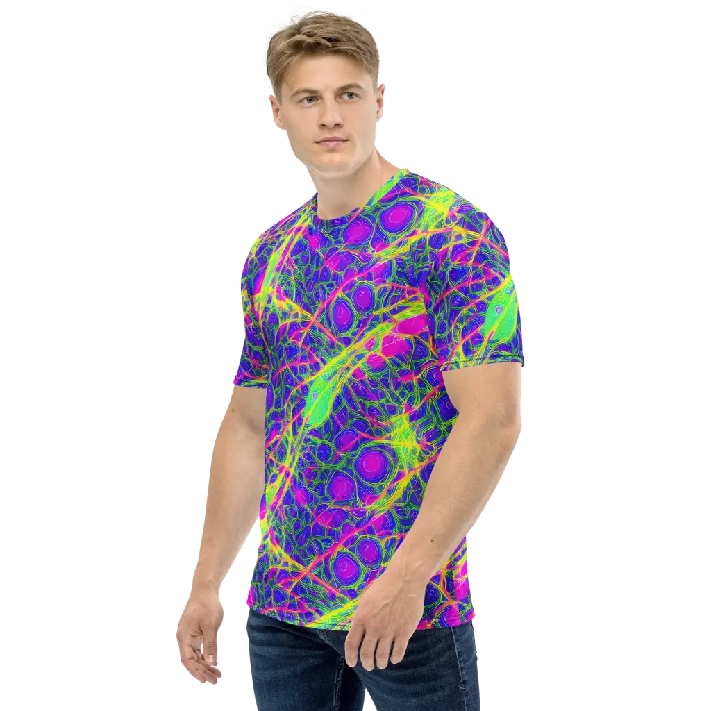 Radiant Wilds on Men's Crew Neck T-Shirt — Left