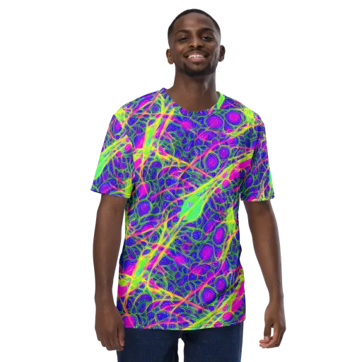 Radiant Wilds on a Men's Crew Neck T-Shirt