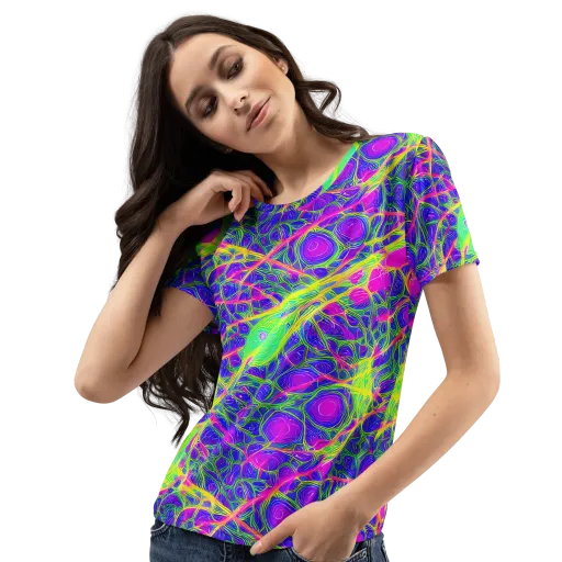Radiant Wilds on a Women's Crew Neck T-Shirt