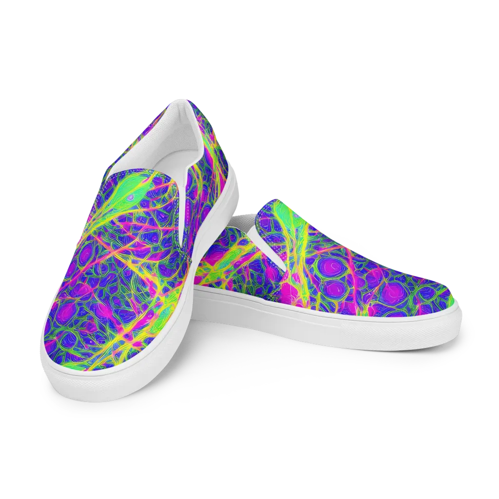 Radiant Wilds on Men's Slip-On Canvas Shoes — Left Front