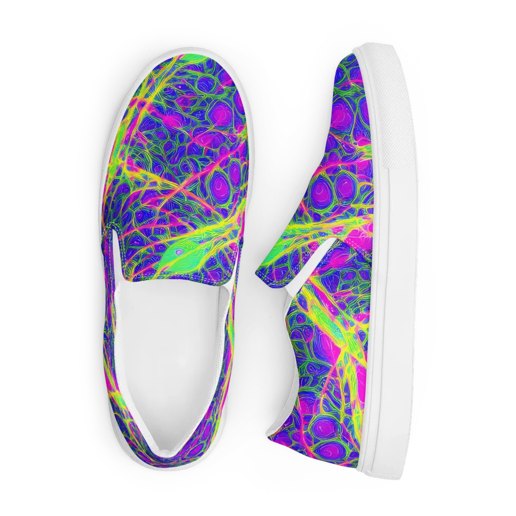 Radiant Wilds on Men's Slip-On Canvas Shoes — Front
