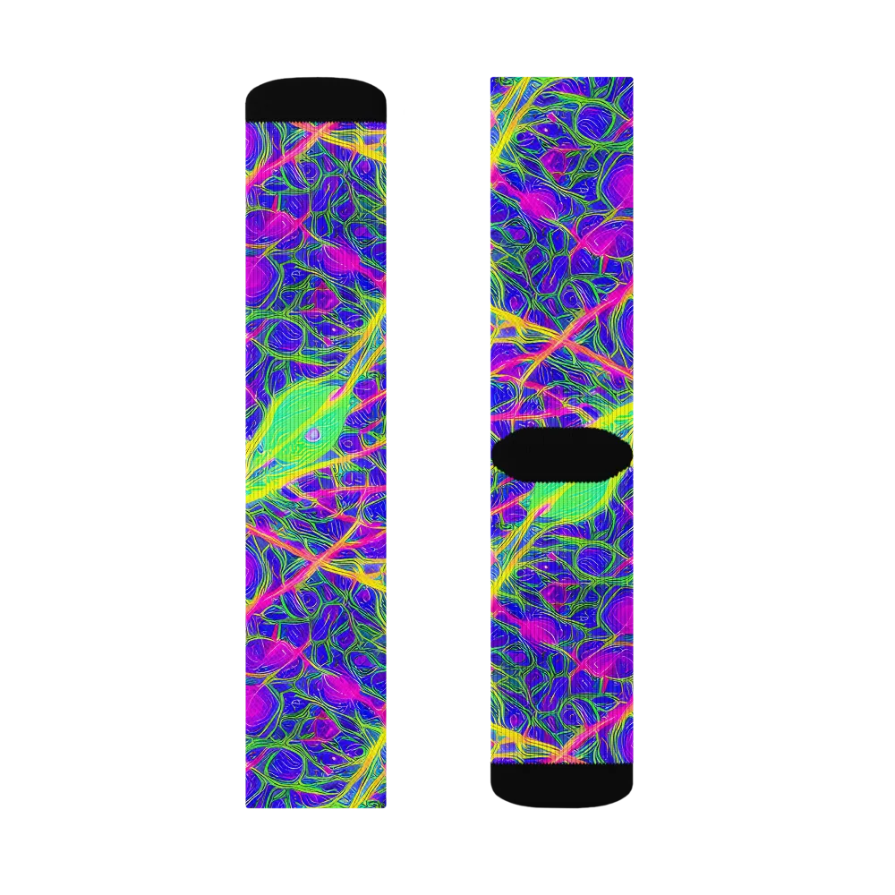 Radiant Wilds on Socks — Left Sock