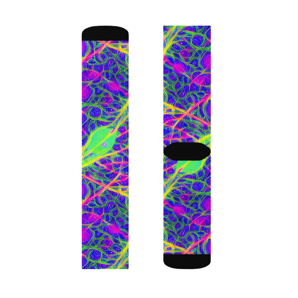 Radiant Wilds on Socks — Right Sock