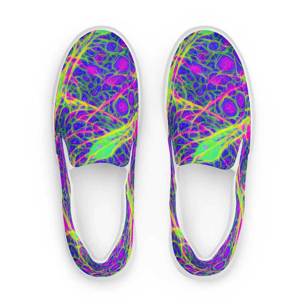 Radiant Wilds on Women's Slip-On Canvas Shoes — Front