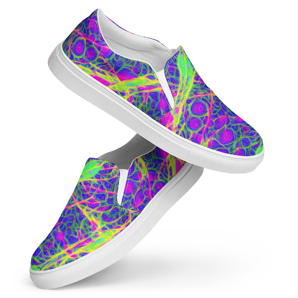 Radiant Wilds on Women's Slip-On Canvas Shoes — Front