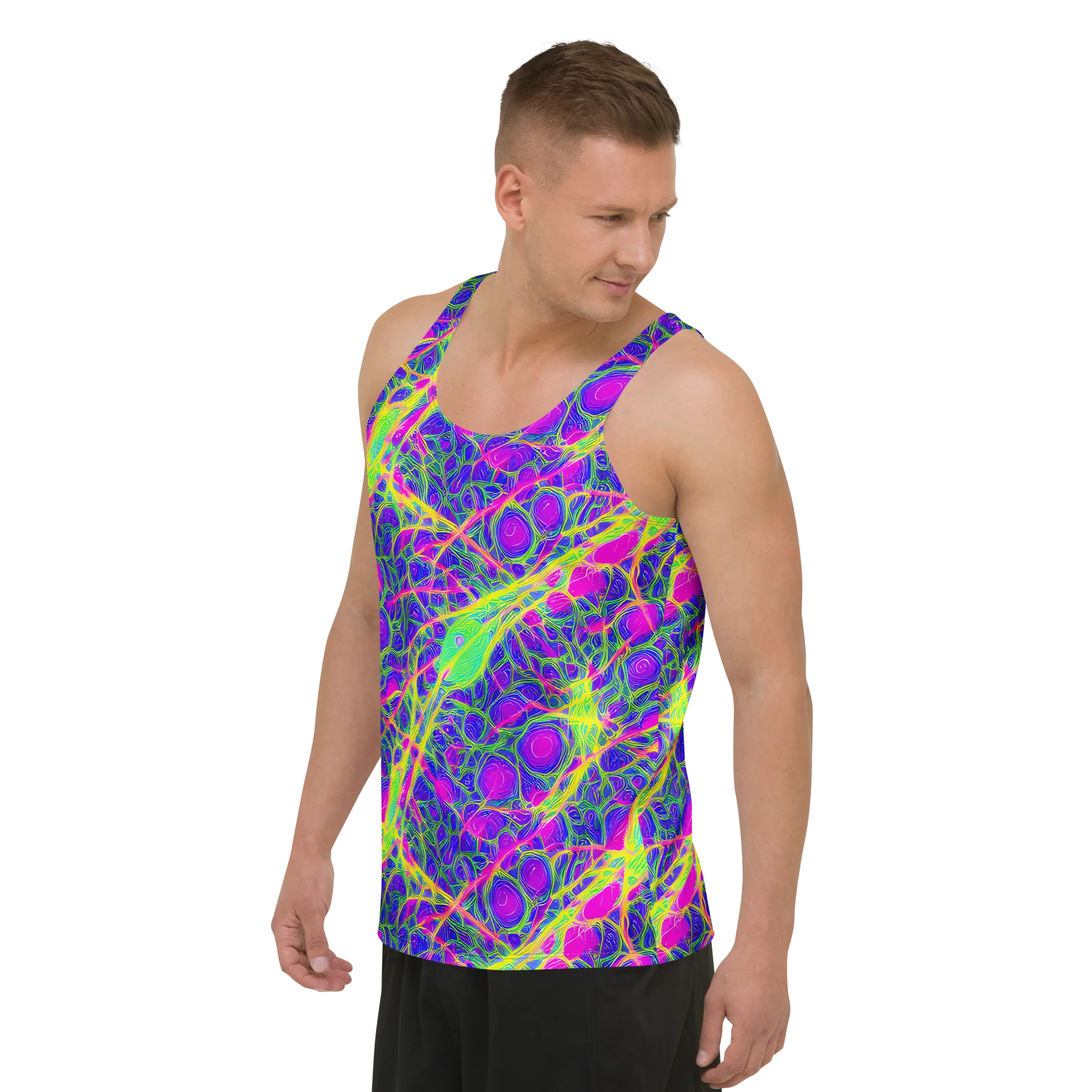 Radiant Wilds on Men's Tank Top — Left Front
