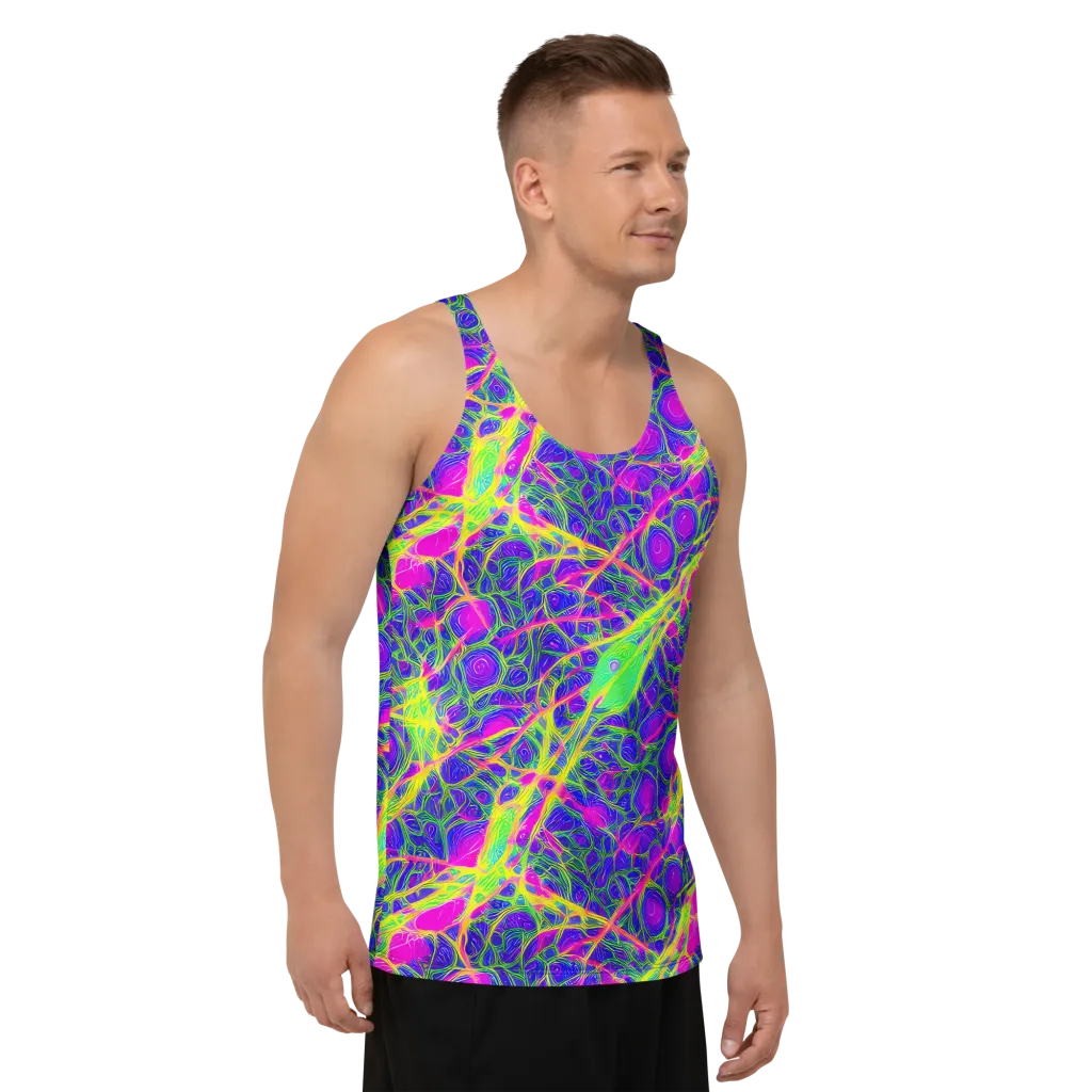 Radiant Wilds on Men's Tank Top — Right Front
