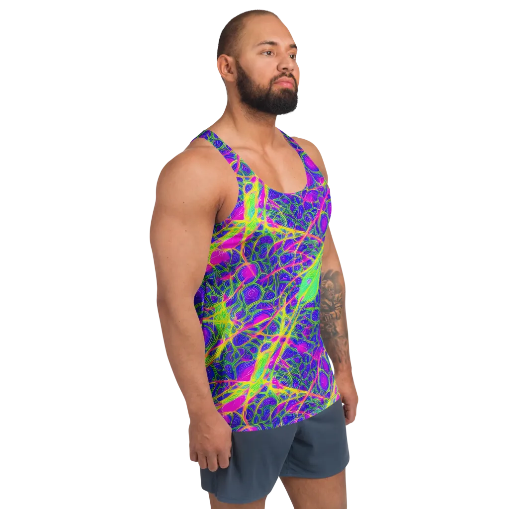 Radiant Wilds on Men's Tank Top — Right Front
