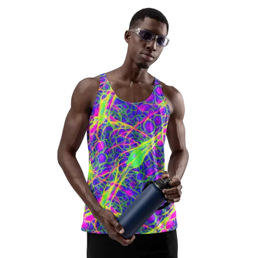 Radiant Wilds on a Men's Tank Top