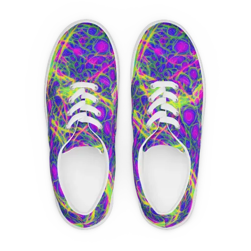 Radiant Wilds on a Men's Lace-Up Canvas Shoes