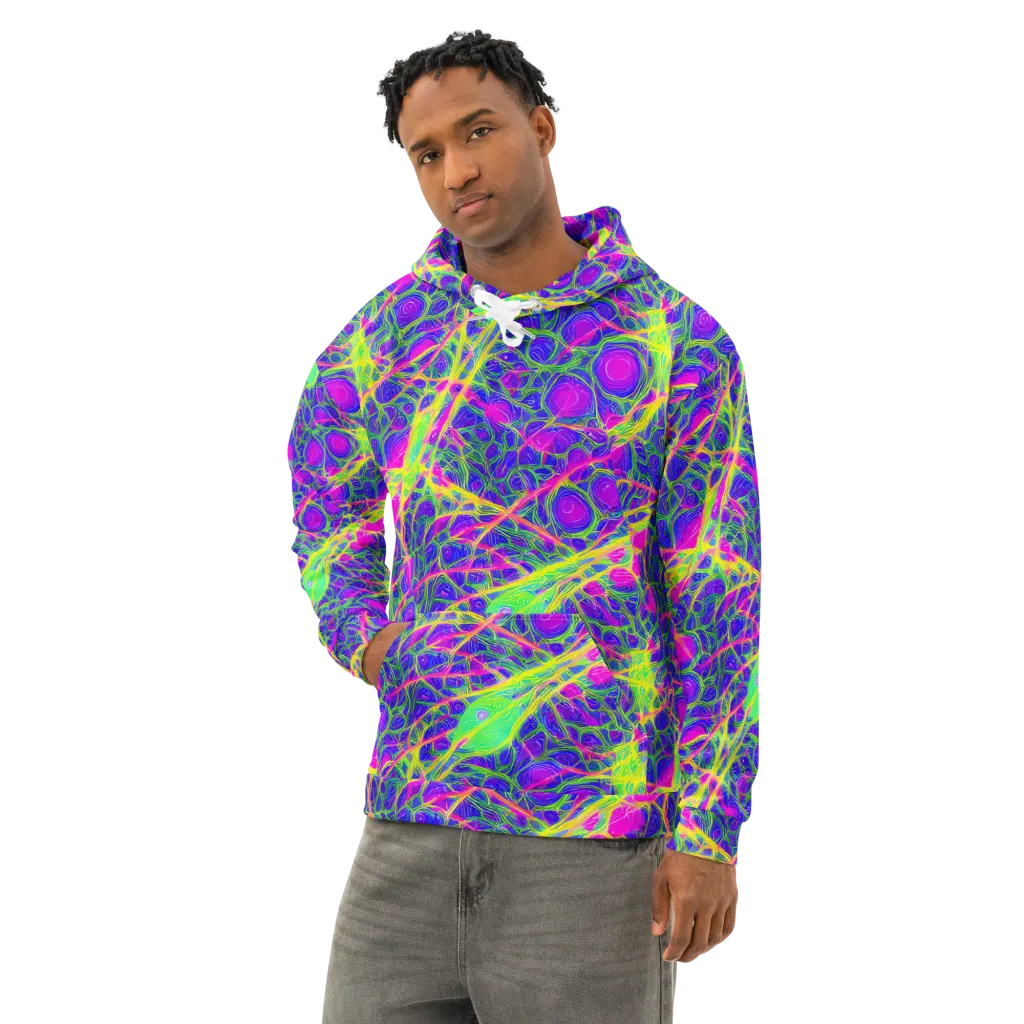 Radiant Wilds on Cotton Hoodie — Left Front