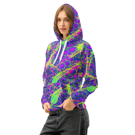 Radiant Wilds on a Cotton Hoodie