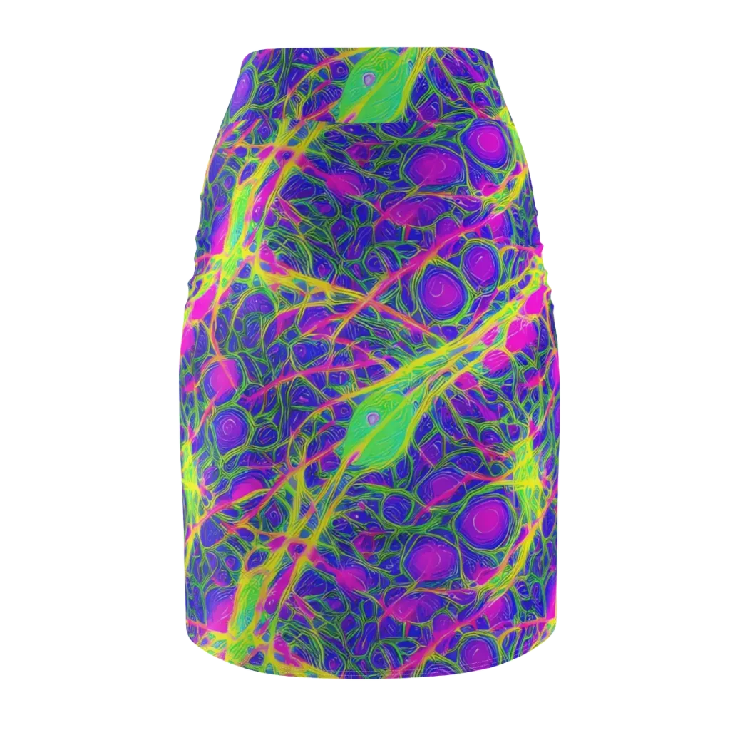 Radiant Wilds on Pencil Skirt — Back