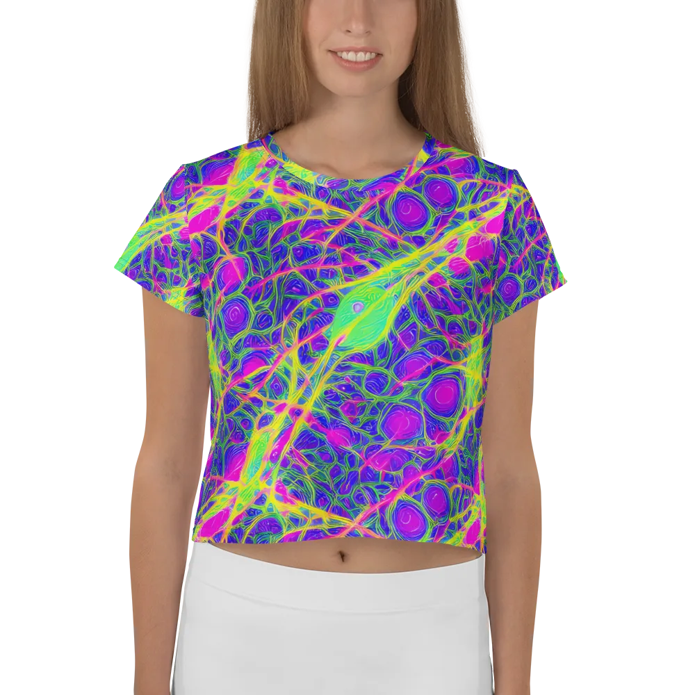Radiant Wilds on Crop Tee — Front