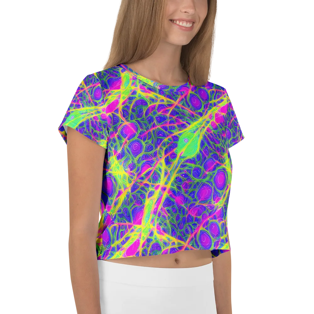 Radiant Wilds on Crop Tee — Right