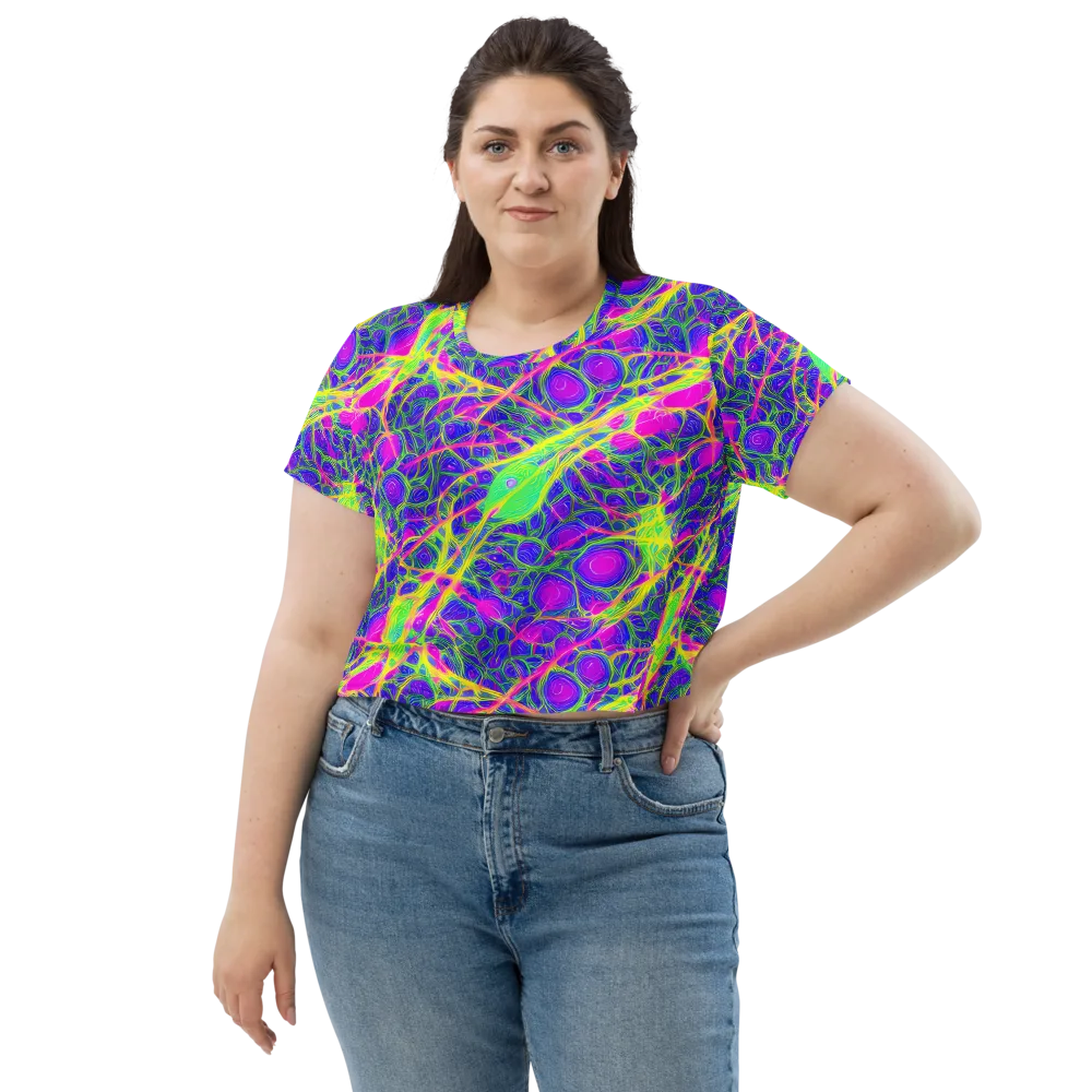 Radiant Wilds on Crop Tee — Front