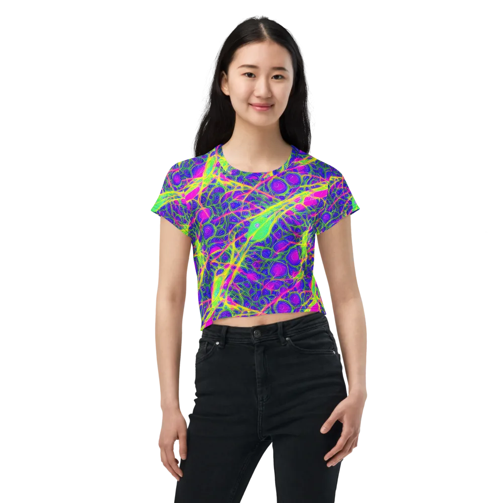 Radiant Wilds on Crop Tee — Front