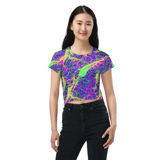 Radiant Wilds on a Crop Tee