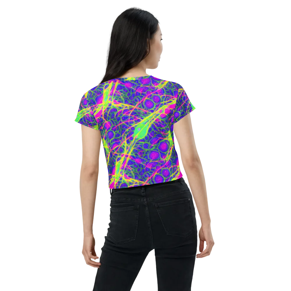 Radiant Wilds on Crop Tee — Back