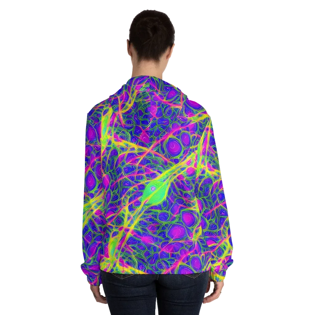 Radiant Wilds on Women's Full-Zip Hoodie — Back On Person