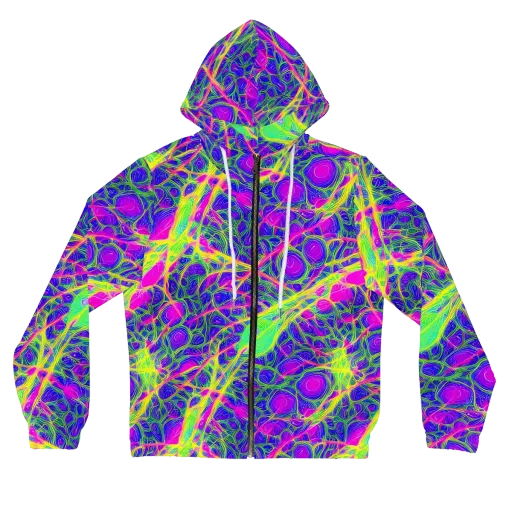 Radiant Wilds on a Women's Full-Zip Hoodie