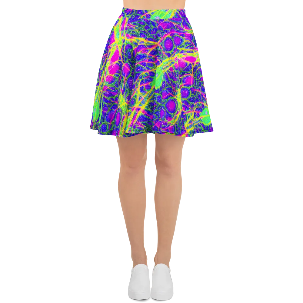 Radiant Wilds on Skater Skirt — Front