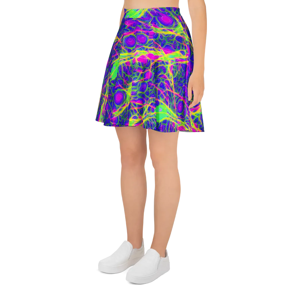 Radiant Wilds on Skater Skirt — Left