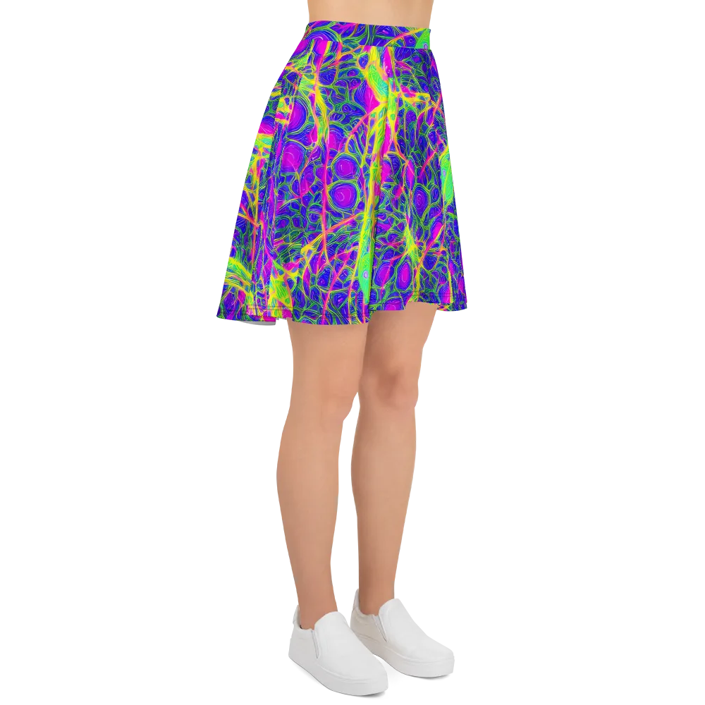 Radiant Wilds on Skater Skirt — Right