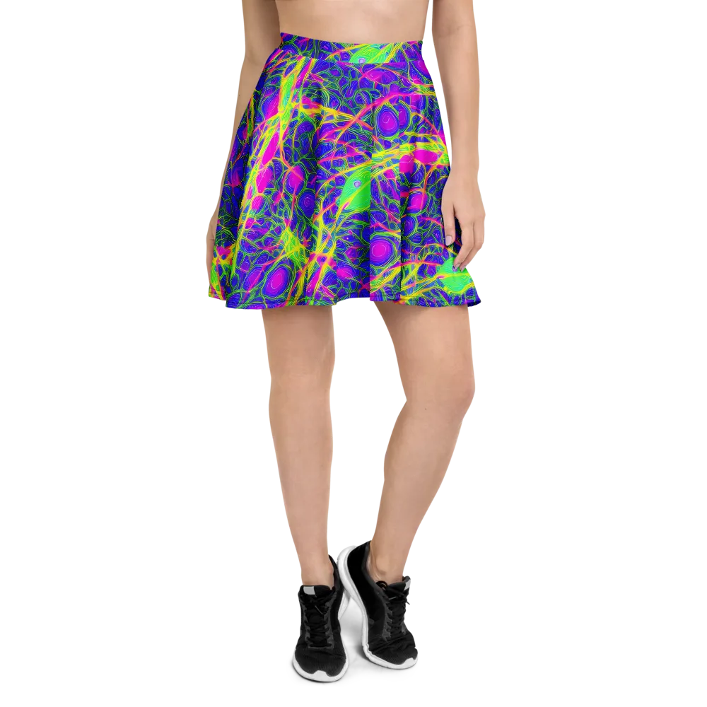 Radiant Wilds on Skater Skirt — Front