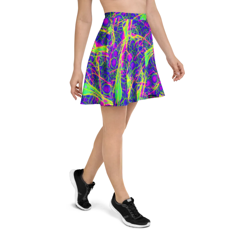 Radiant Wilds on Skater Skirt — Right