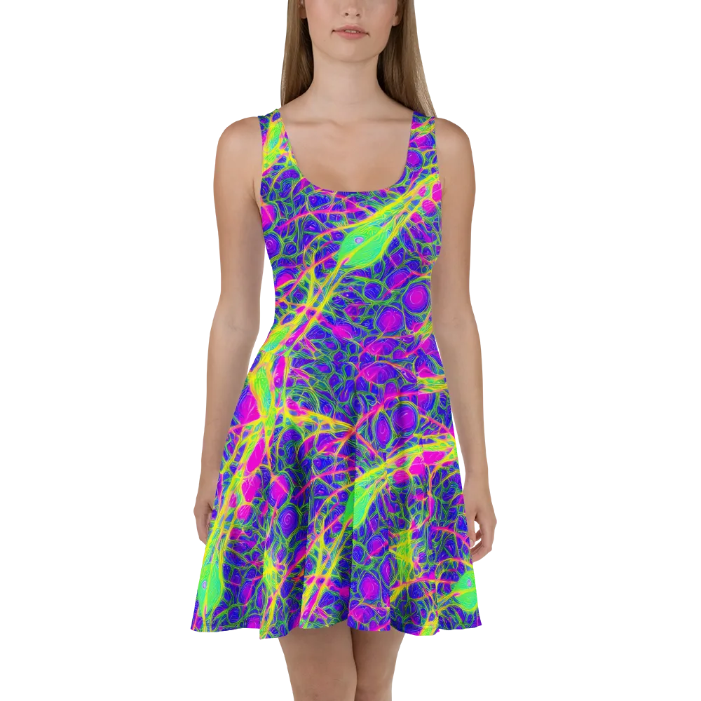 Radiant Wilds on Skater Dress — Front