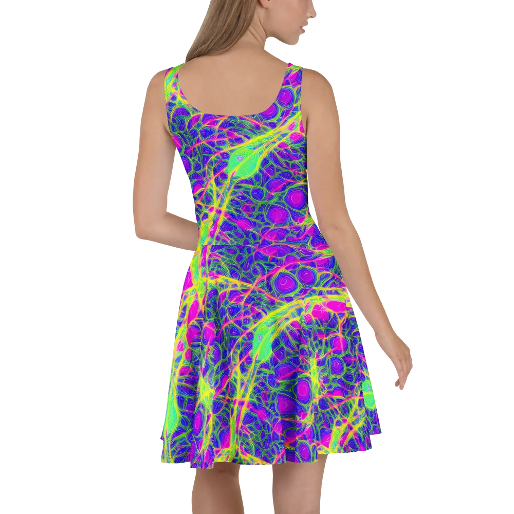 Radiant Wilds on Skater Dress — Back