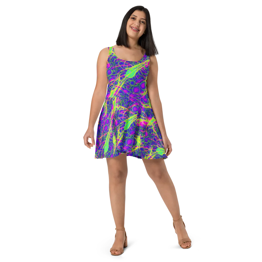 Radiant Wilds on Skater Dress — Front