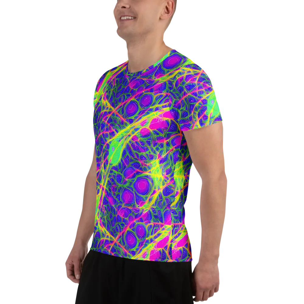 Radiant Wilds on Men's Athletic T-Shirt — Left