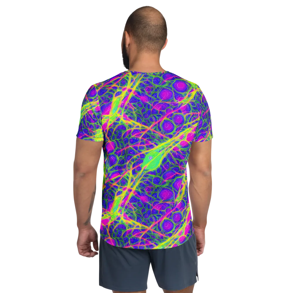 Radiant Wilds on Men's Athletic T-Shirt — Back