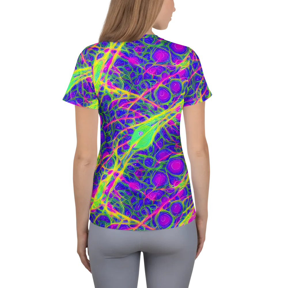 Radiant Wilds on Women's Athletic T-Shirt — Back
