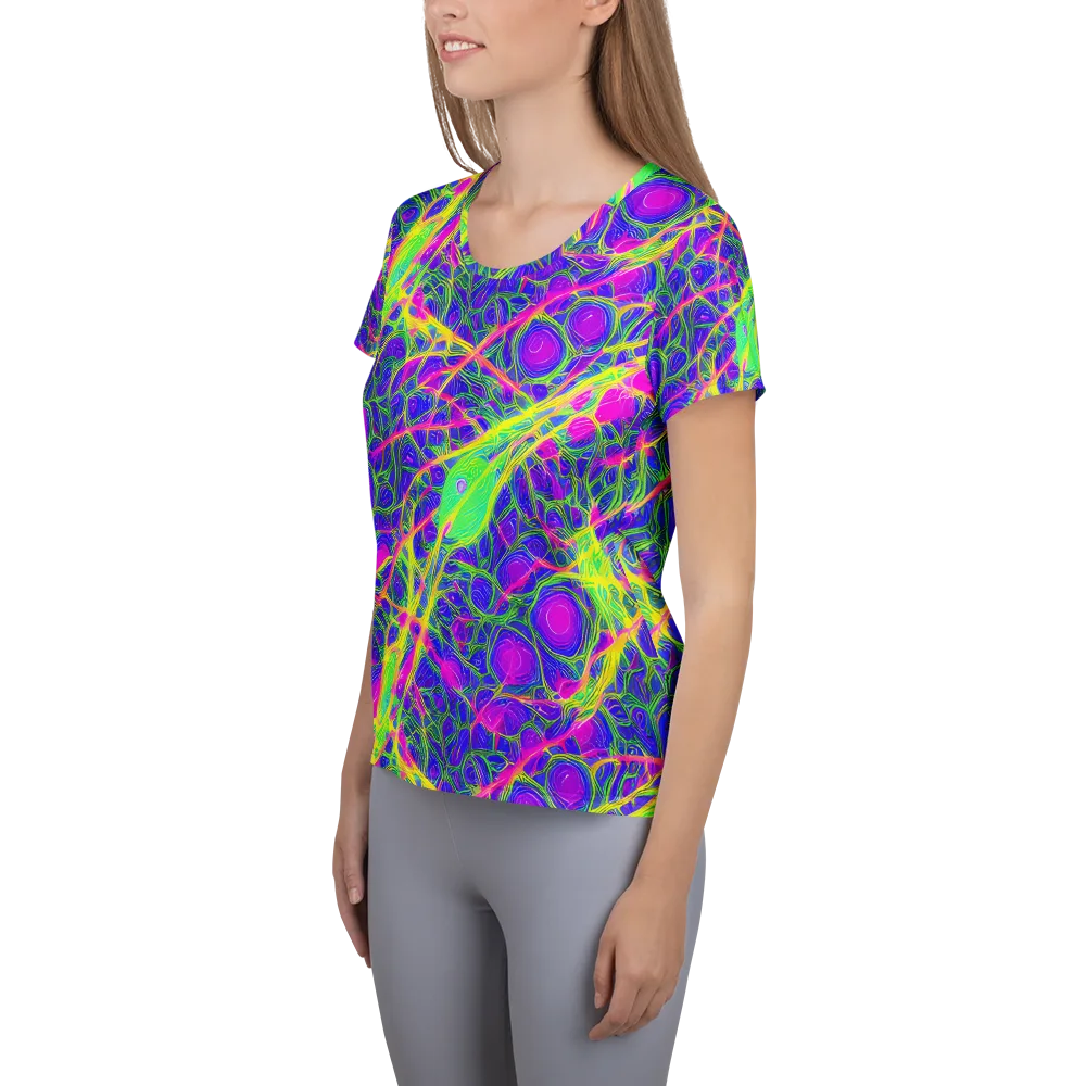 Radiant Wilds on Women's Athletic T-Shirt — Left