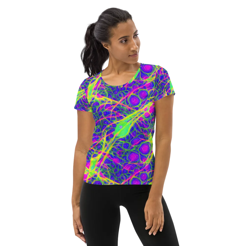 Radiant Wilds on Women's Athletic T-Shirt — Front