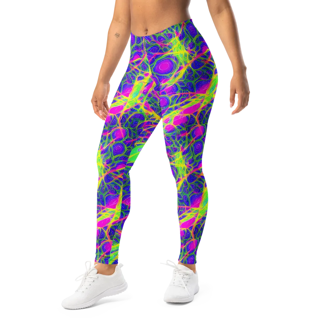 Radiant Wilds on Leggings — Left Front
