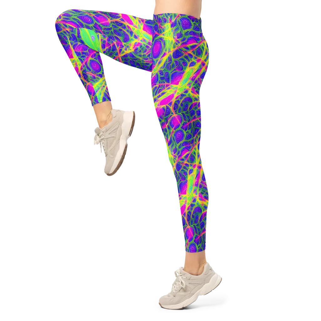 Radiant Wilds on Leggings — Left