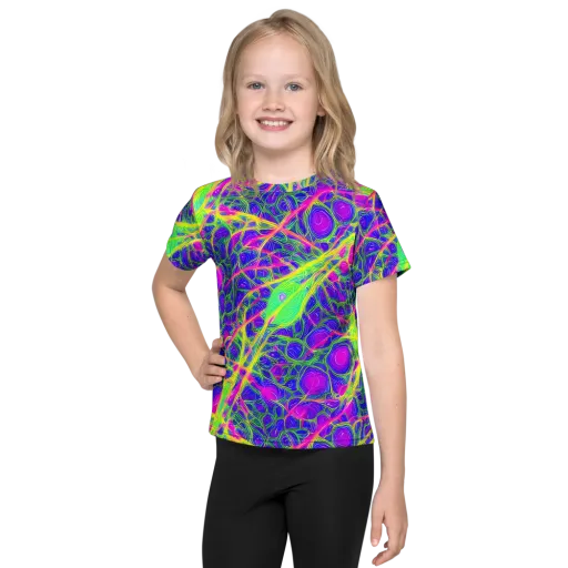 Radiant Wilds on a Kids Crew Neck T-Shirt