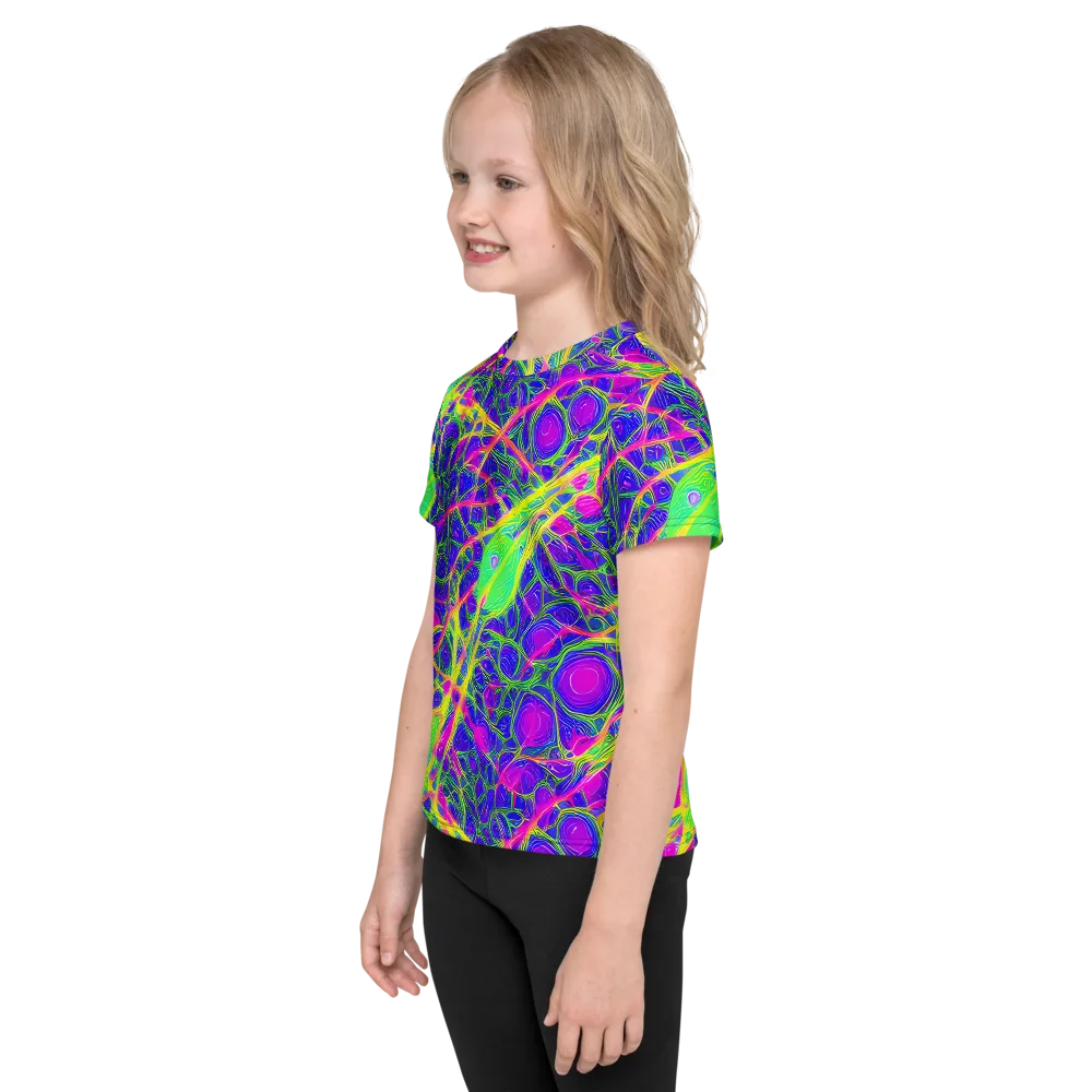 Radiant Wilds on Kids Crew Neck T-Shirt — Left