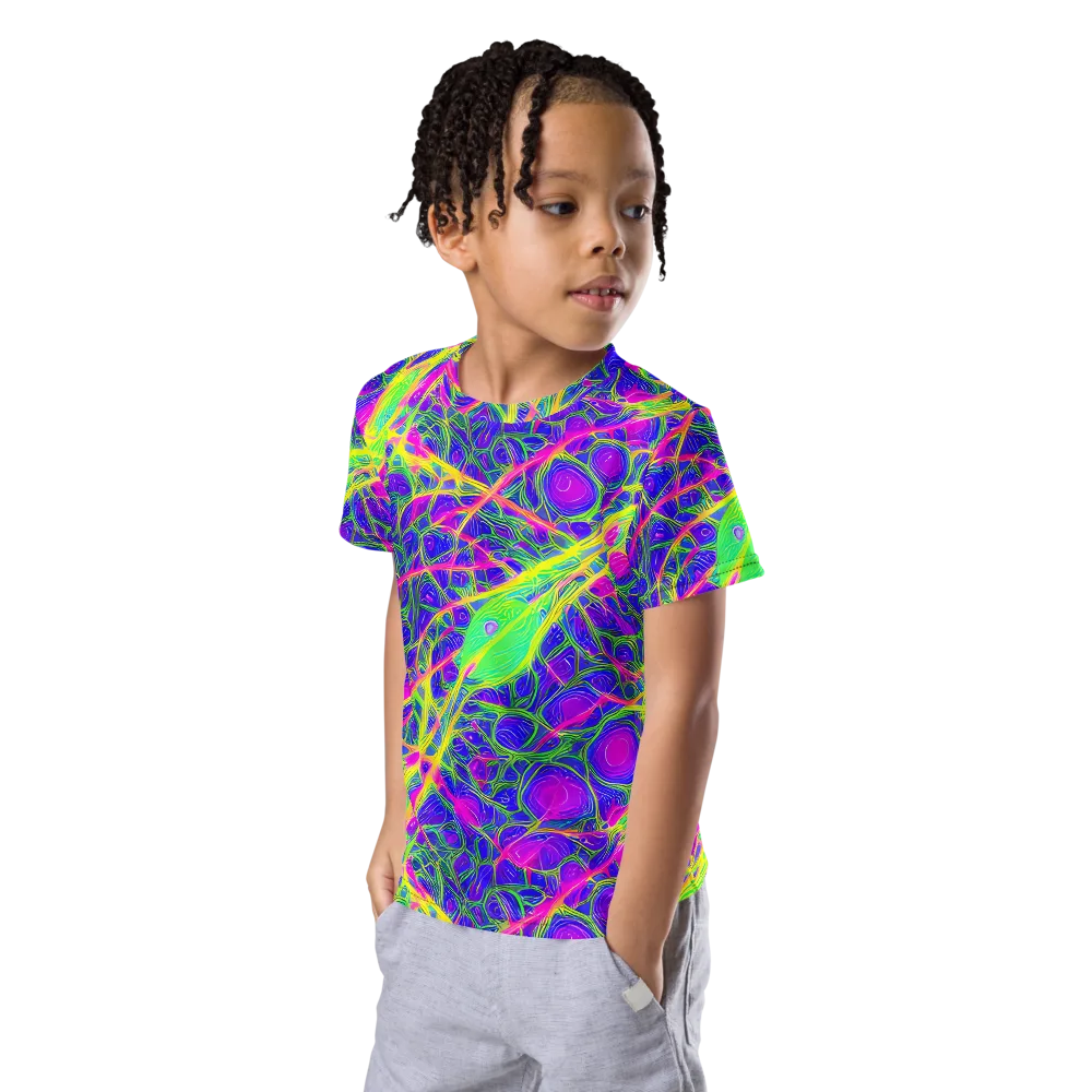 Radiant Wilds on Kids Crew Neck T-Shirt — Left Front