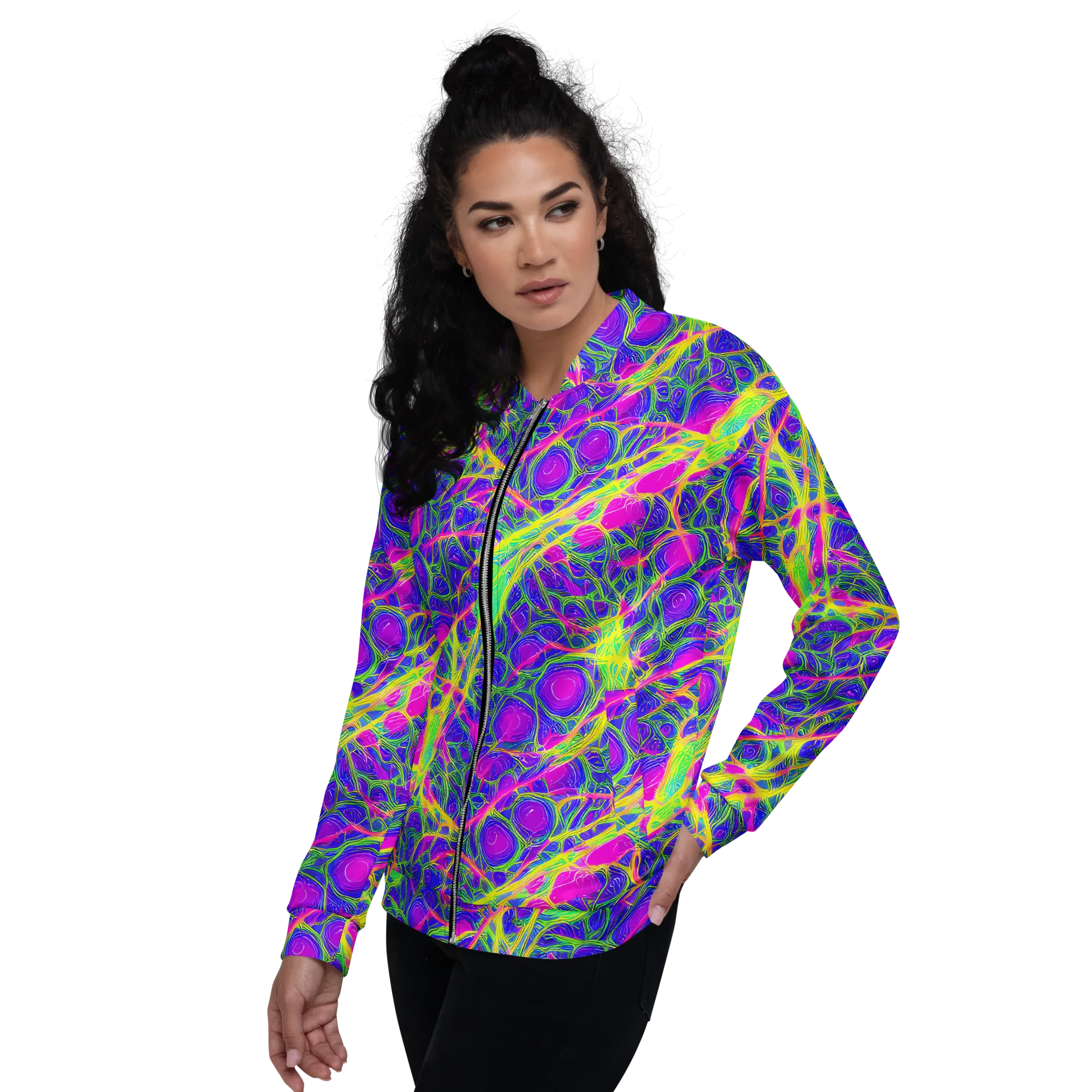 Radiant Wilds on Bomber Jacket — Left